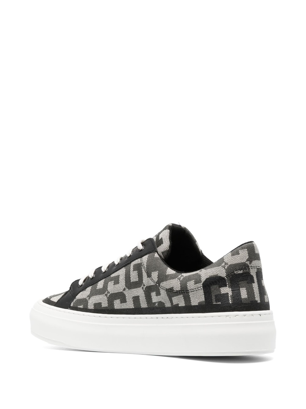 logo-print low-top sneakers - 3