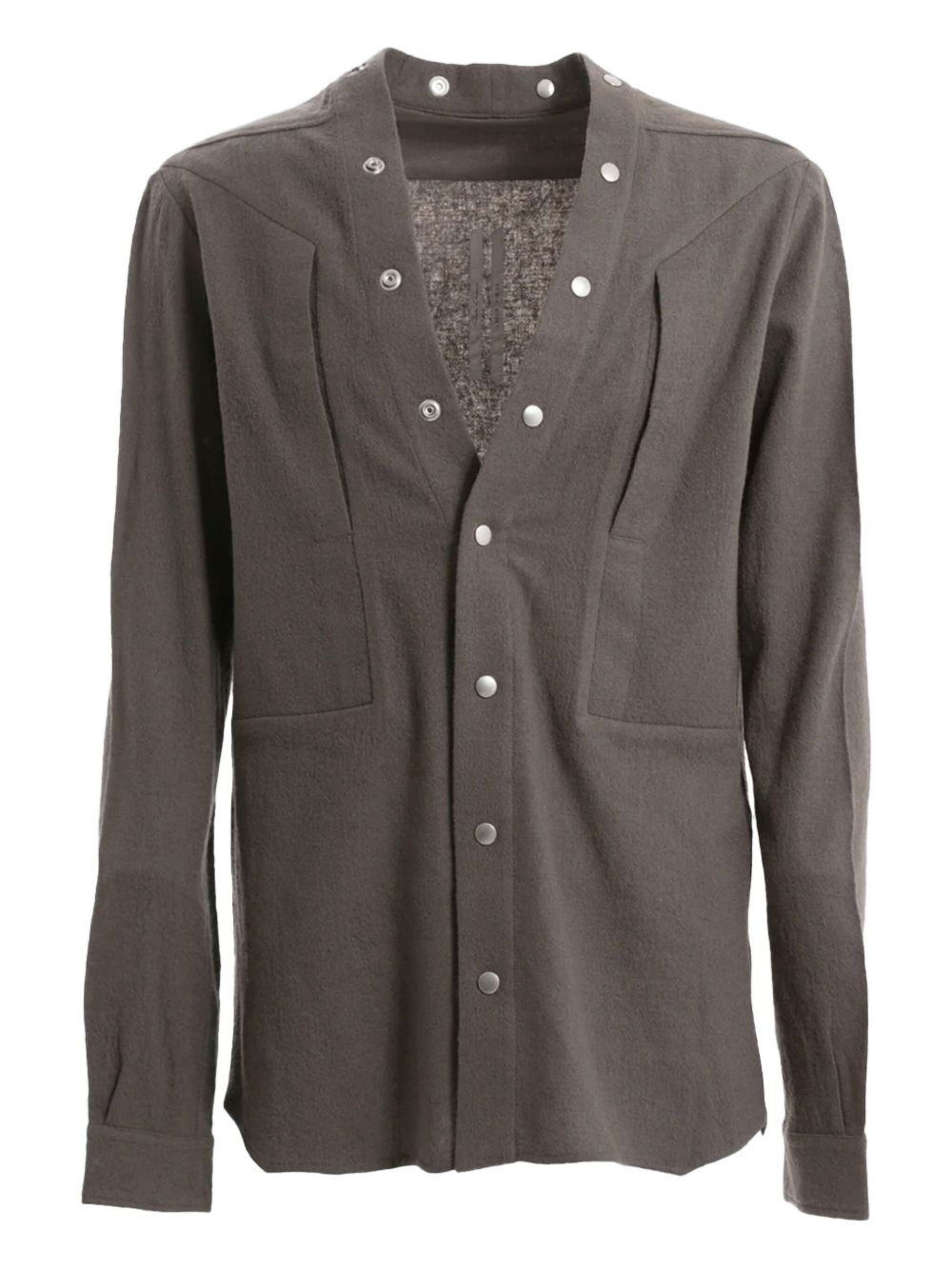 button-fastening panelled cardigan - 1
