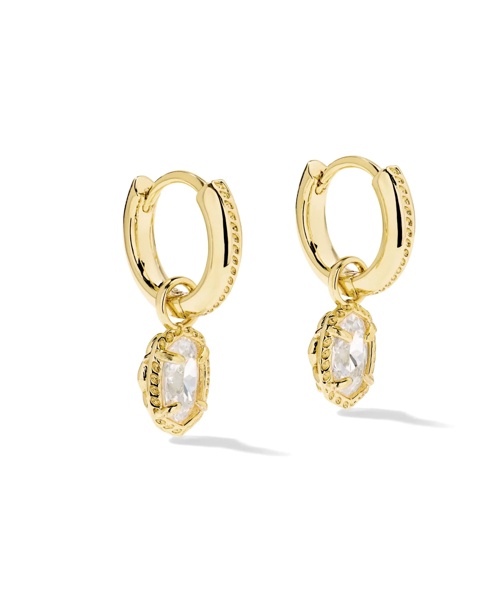 Mini Ellie Luxe Gold Huggie Earrings - 1