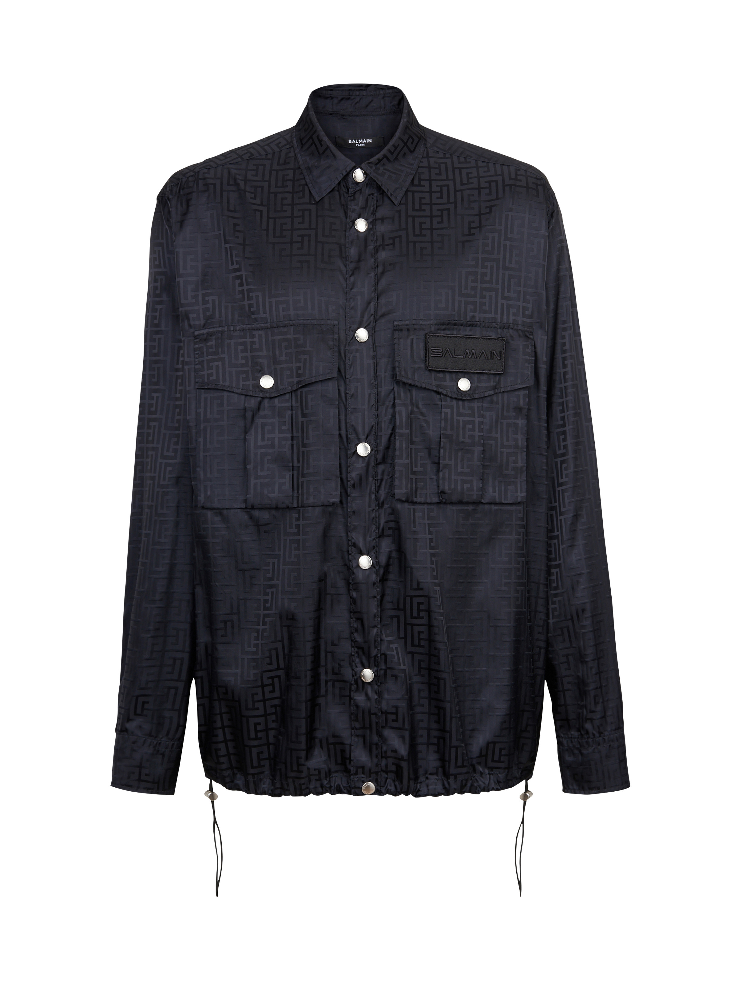 Nylon shirt with Balmain monogram - 1