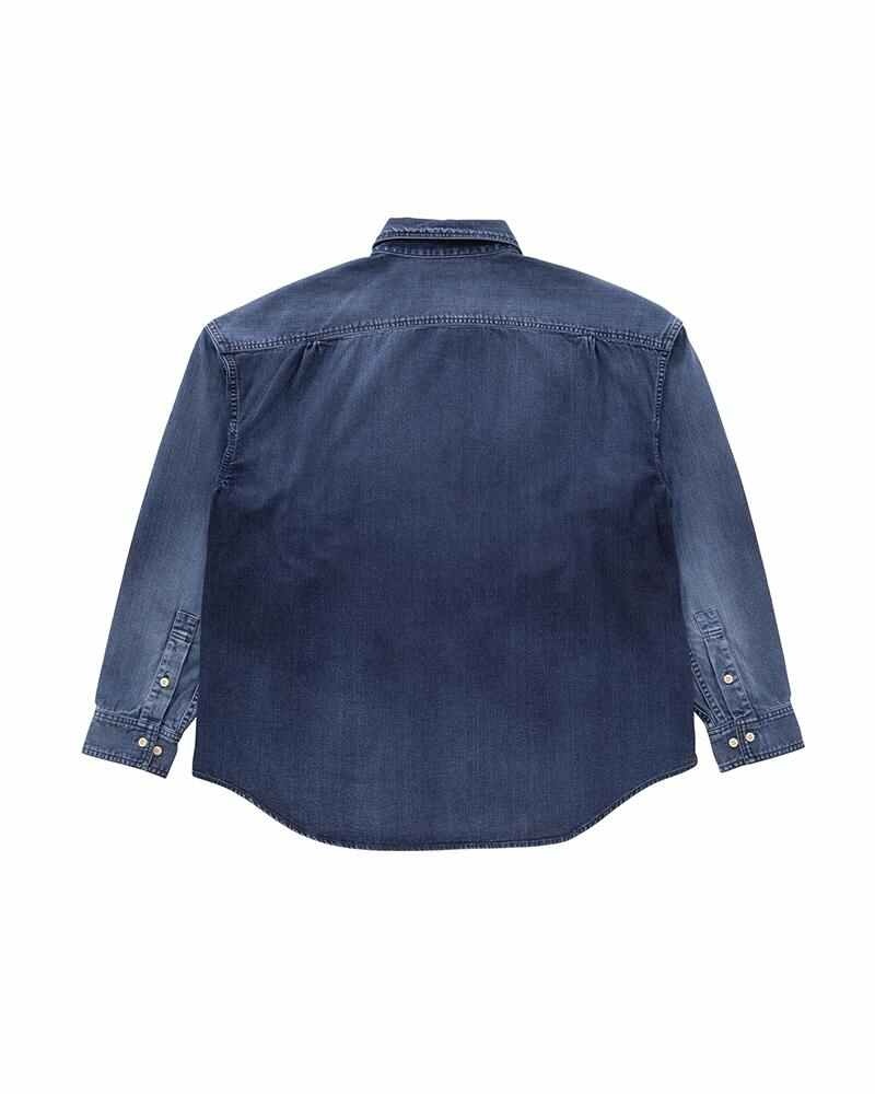 SS WORKHORSE SHIRT DMGD INDIGO - 2
