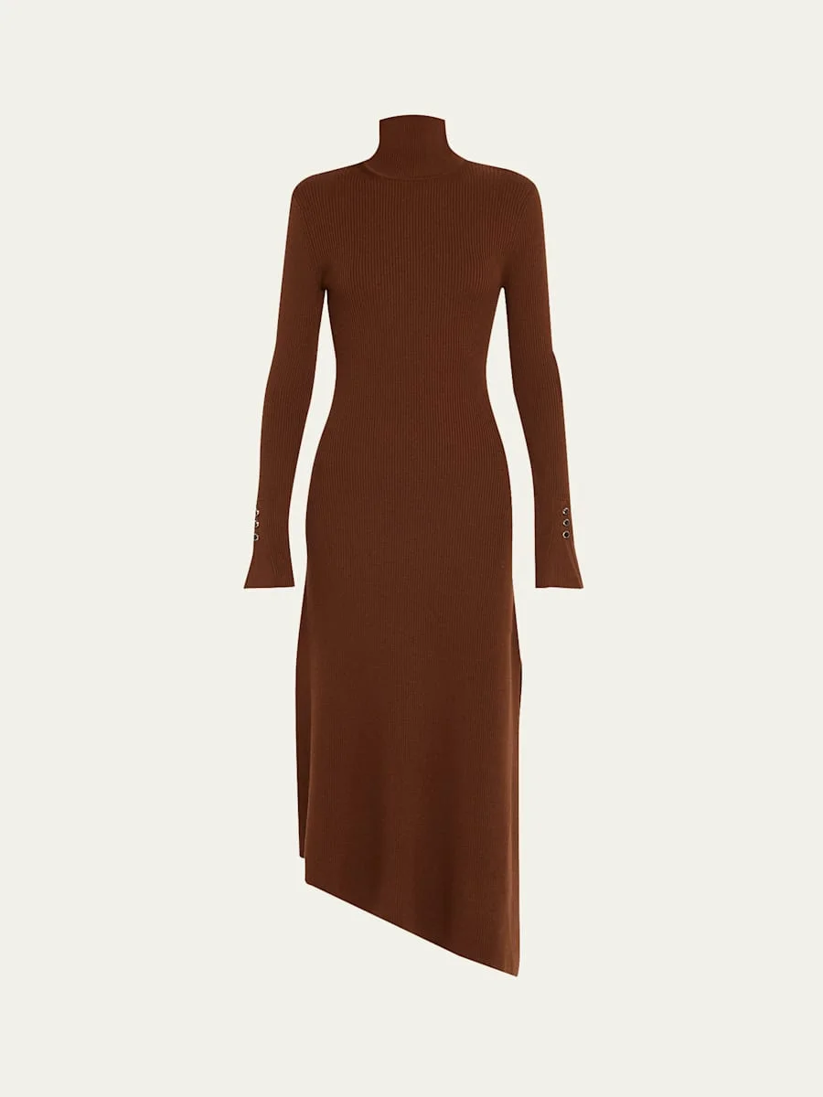 Jett Merino Turtleneck Midi Dress - 1