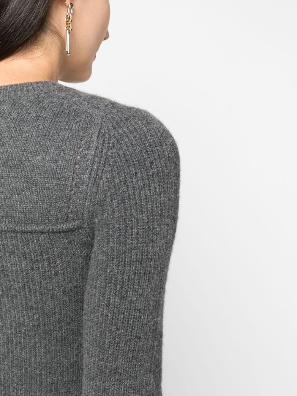 crew-neck ribbed jumper - 5