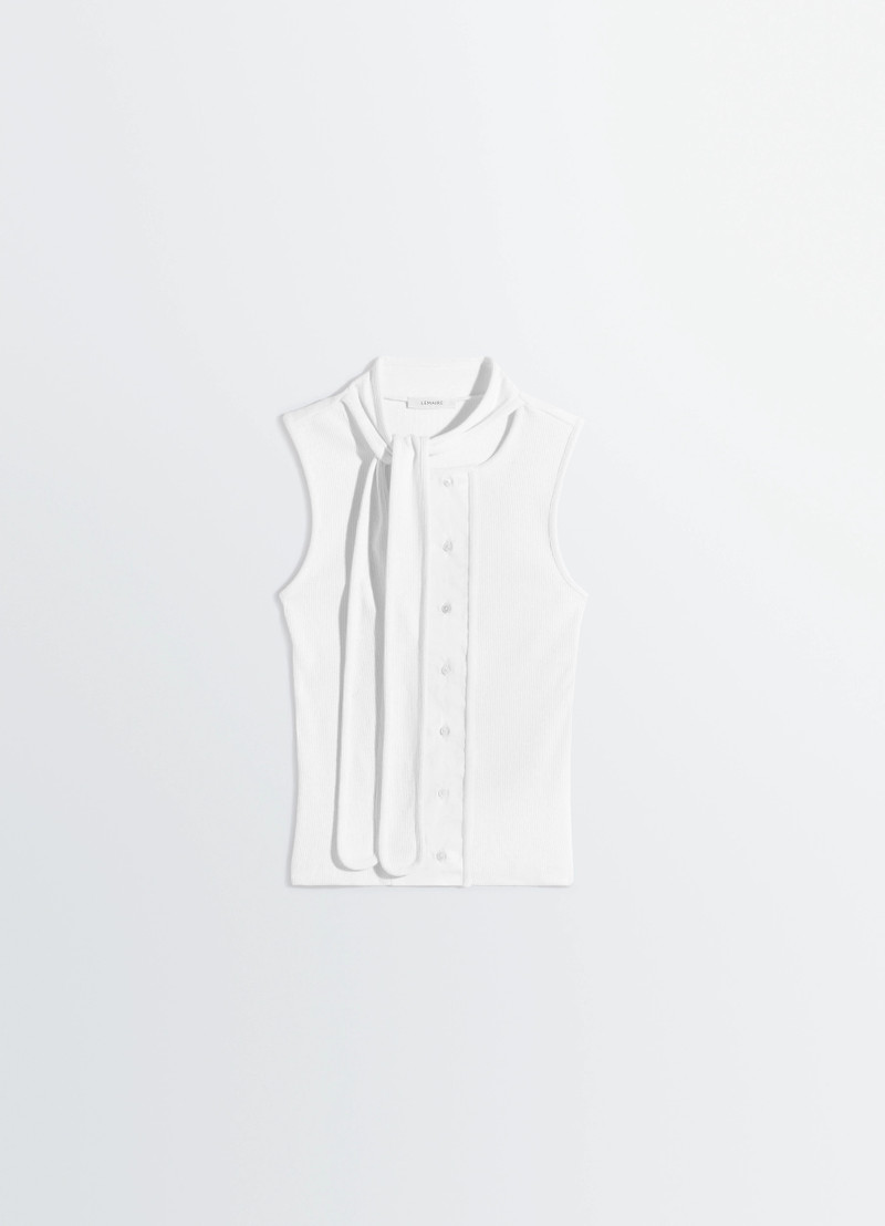 ASYMMETRICAL FITTED TOP IN JERSEY - 1