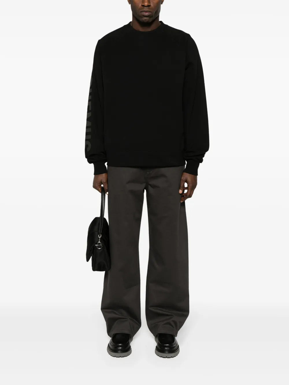 Jacquemus Men Top Le Sweatshirt Typo With Print - 2