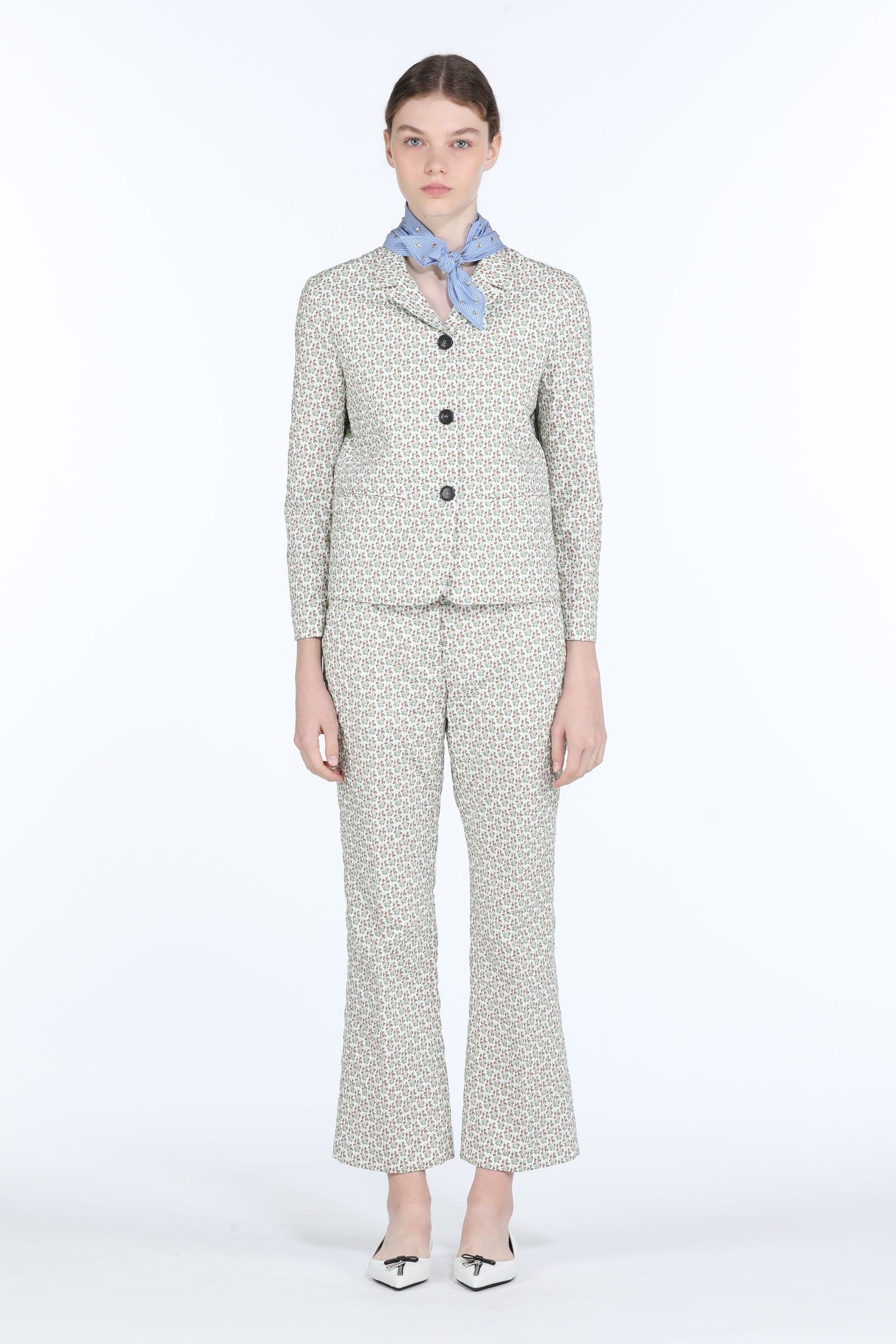 FLORAL-PRINT COTTON JACKET - 4
