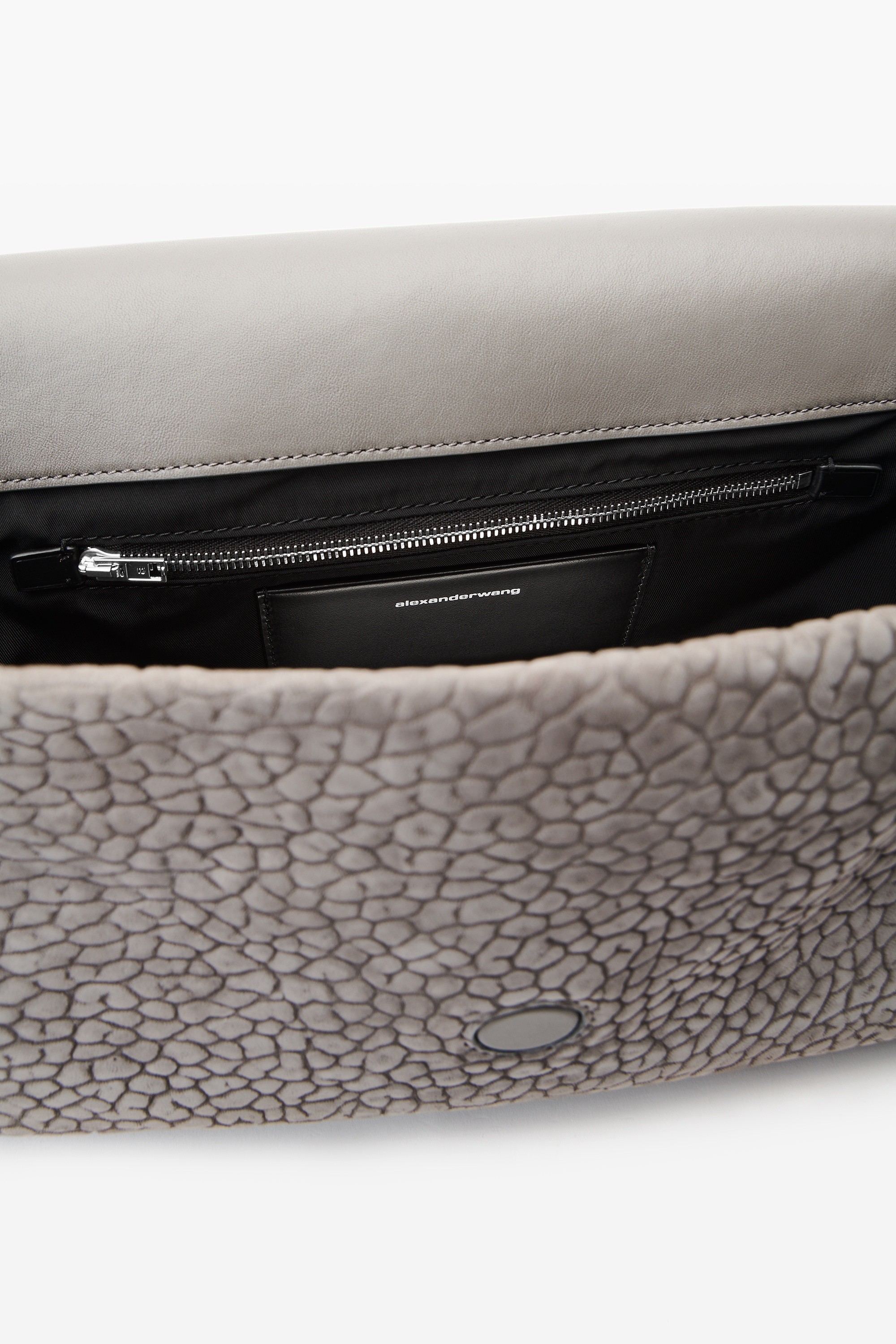 Ricco Medium Flap Bag in Nubuck Leather - 3