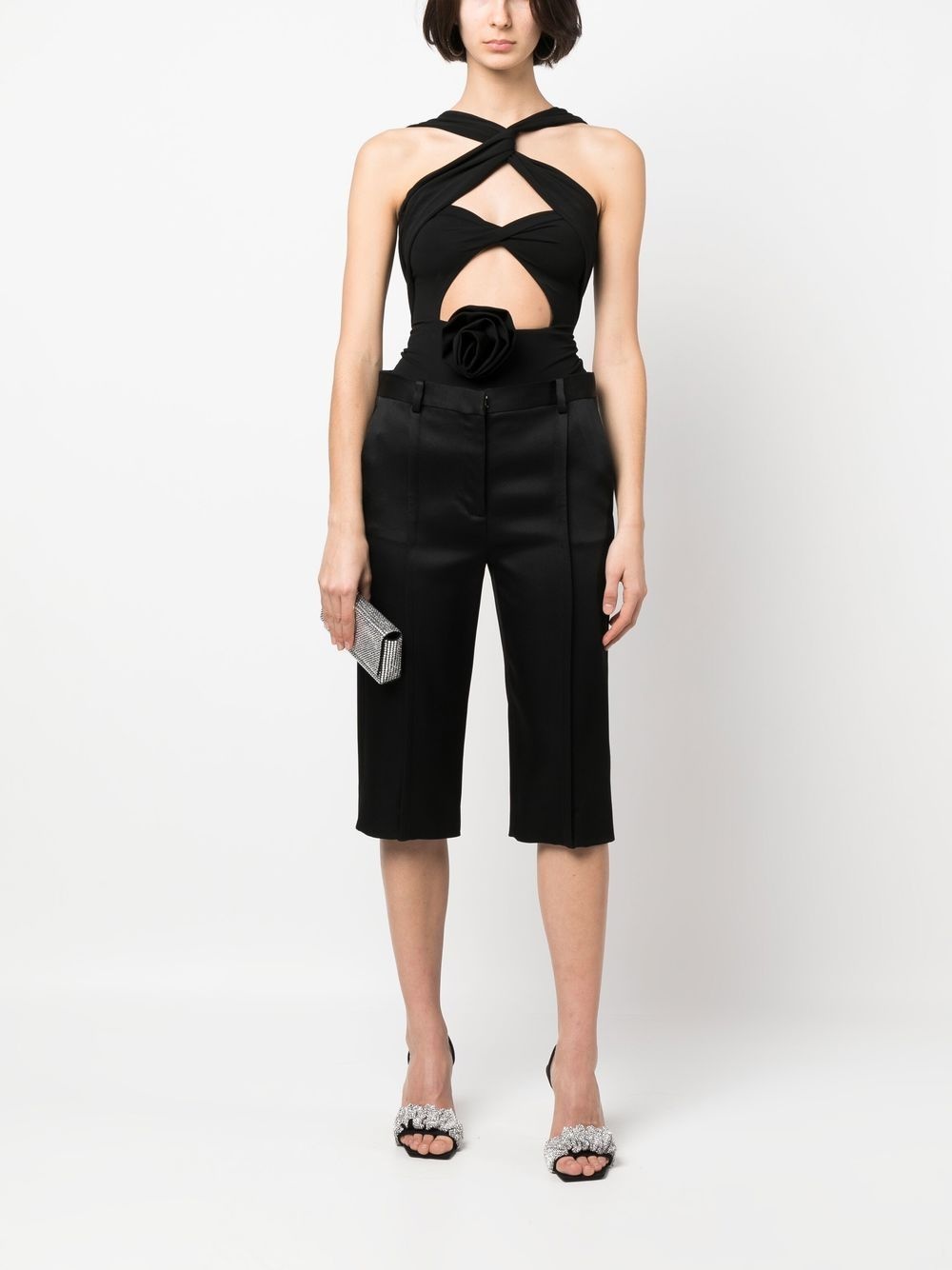 twisted cut-out bodysuit - 4