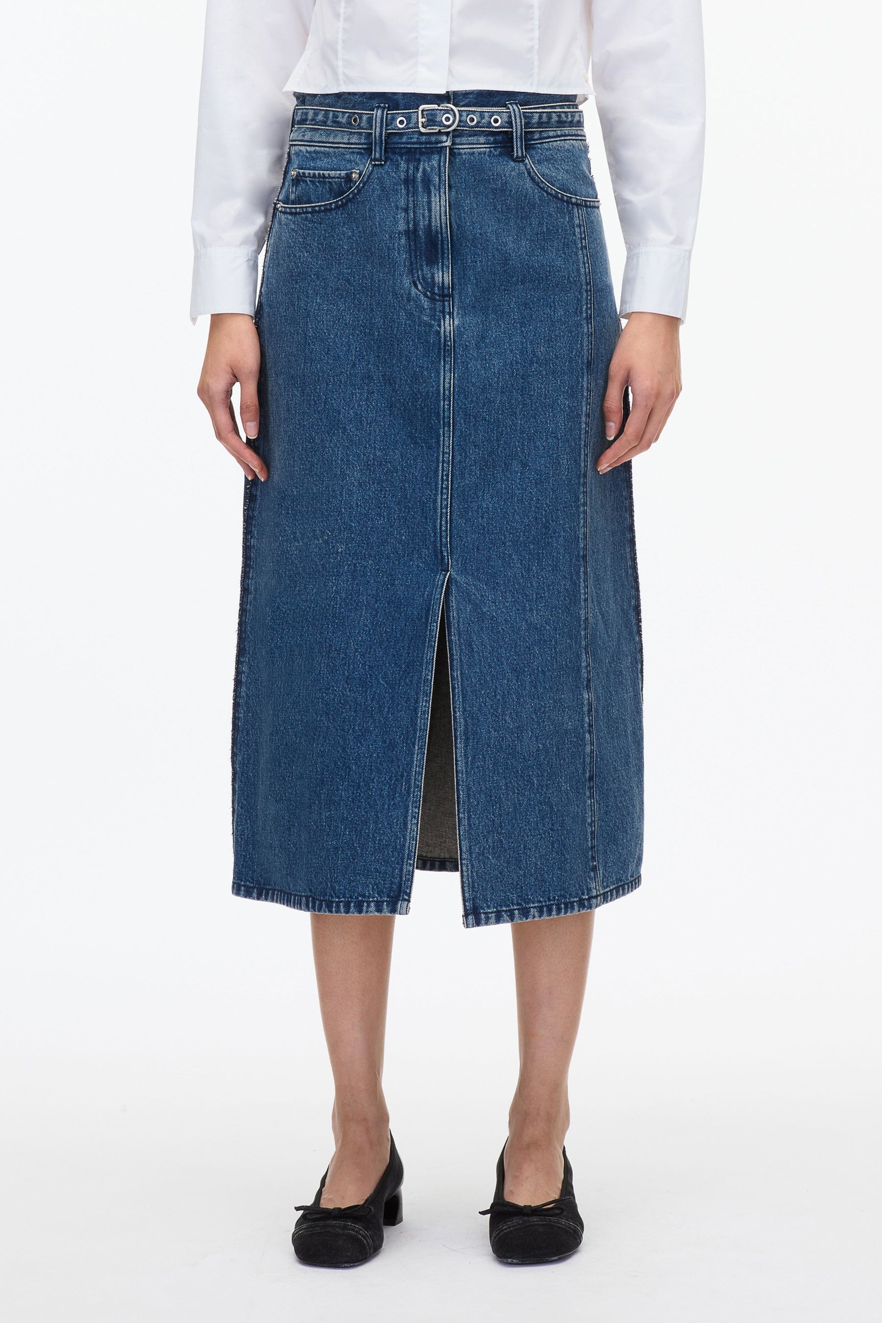 Denim A-Line Skirt - 2