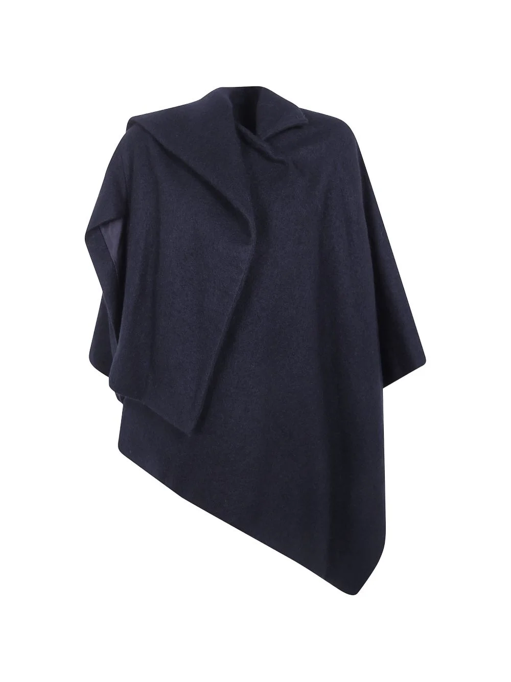 asymmetric draped cape - 1