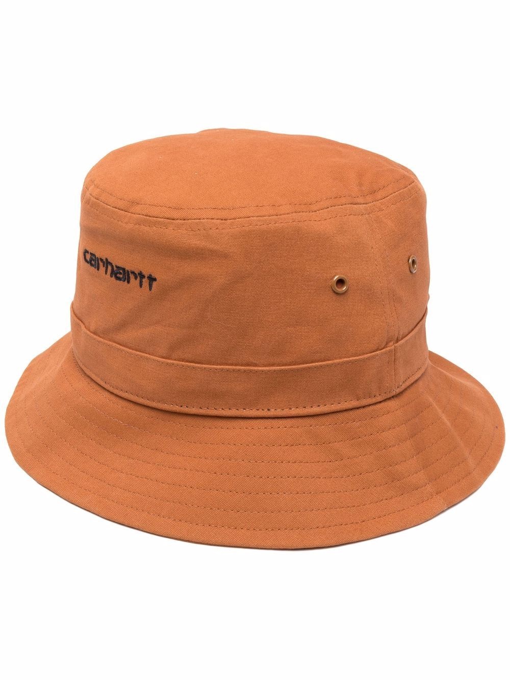 embroidered logo bucket hat - 1