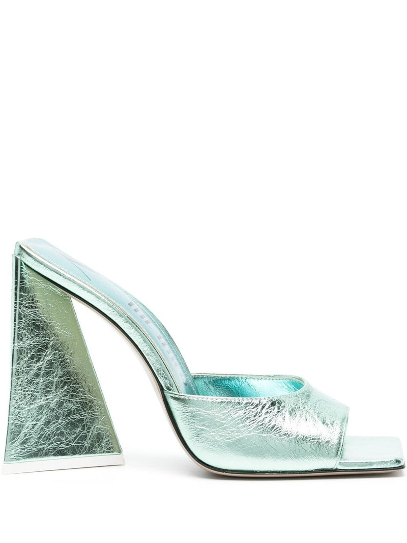 Devon 115mm metallic mules 1