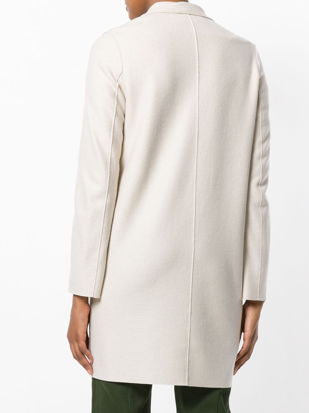 concealed fastening elongated coat - 4