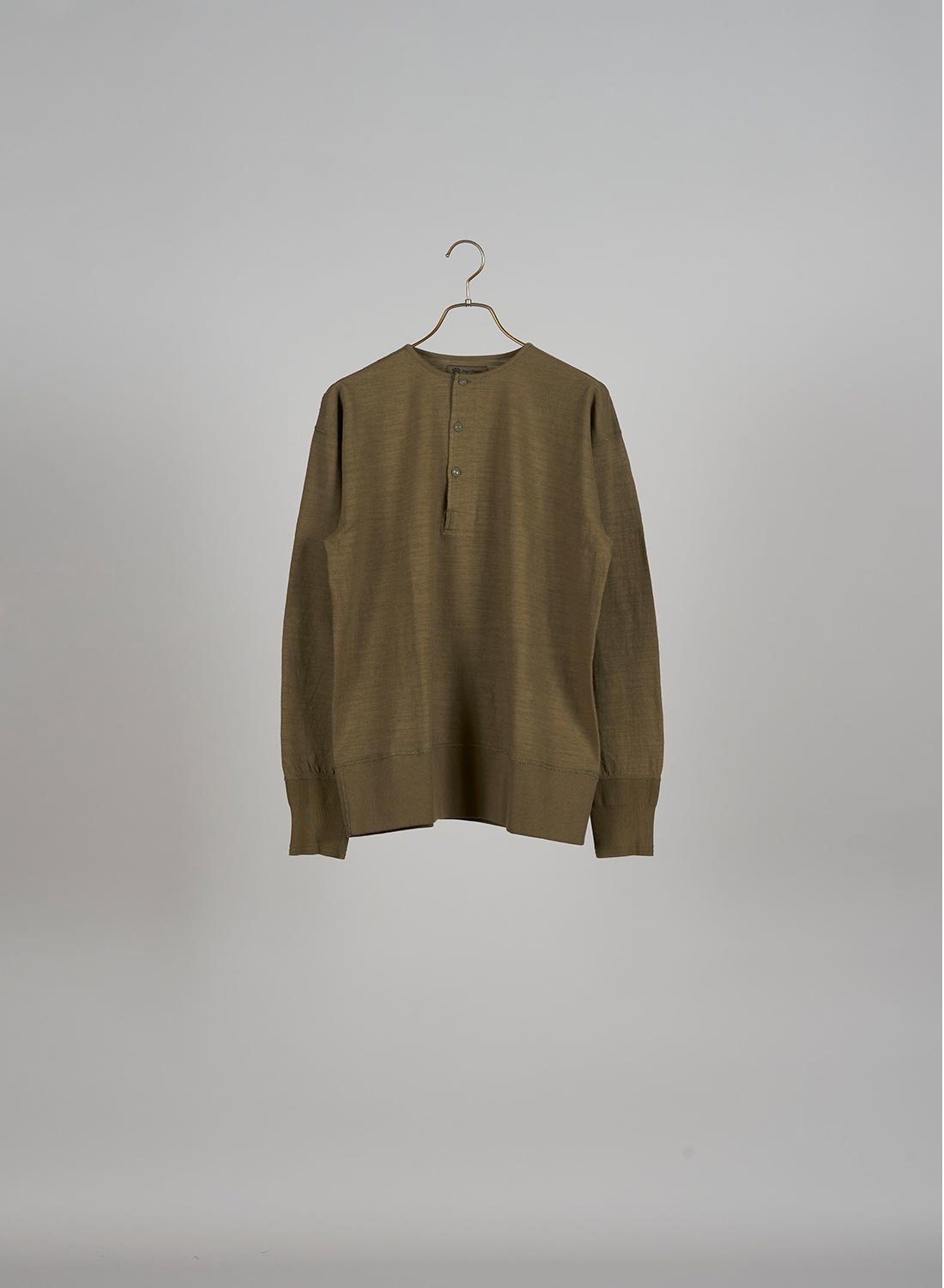 50's Henley Neck Shirt in Green - 1