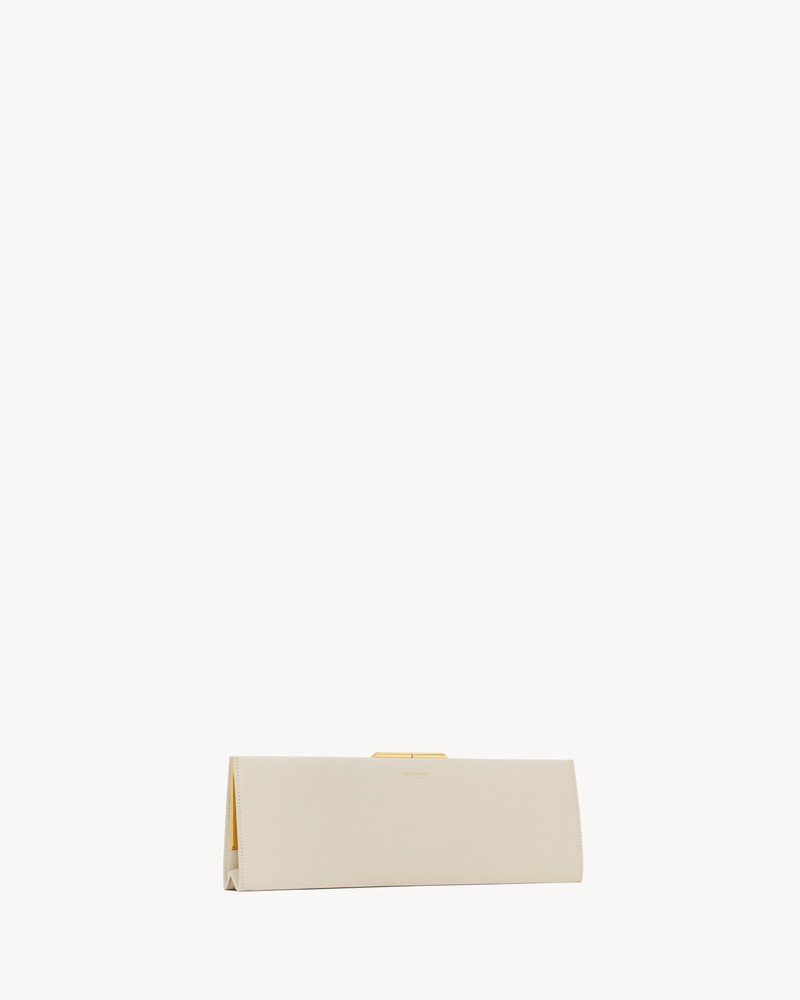 MIDNIGHT LARGE CLUTCH IN SMOOTH LEATHER 4