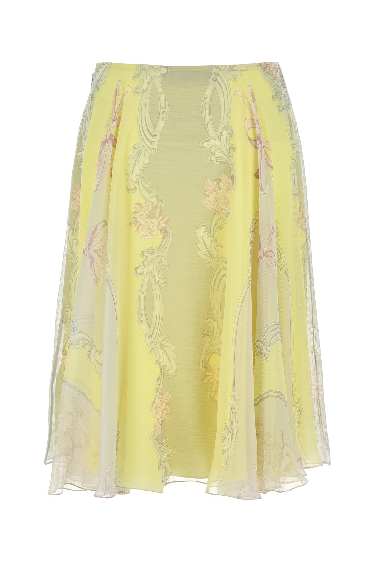 Printed crepe skirt - 2