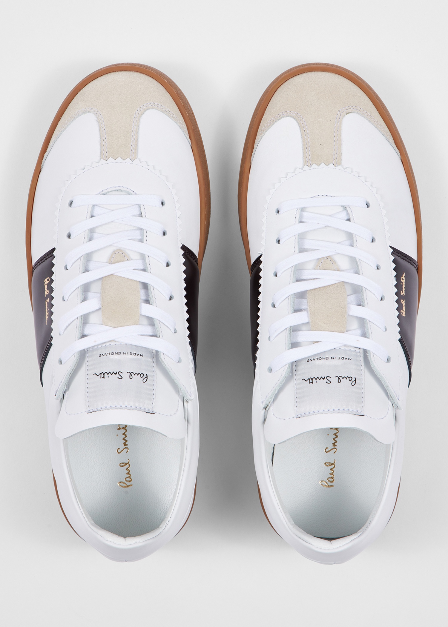 White Leather 'Foley' Trainers - 3
