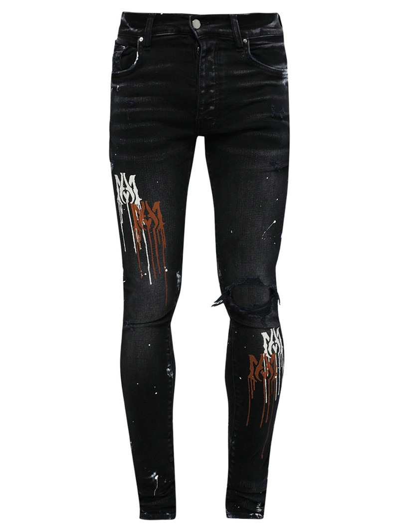 Classic Stencil Jean Aged Black - 1