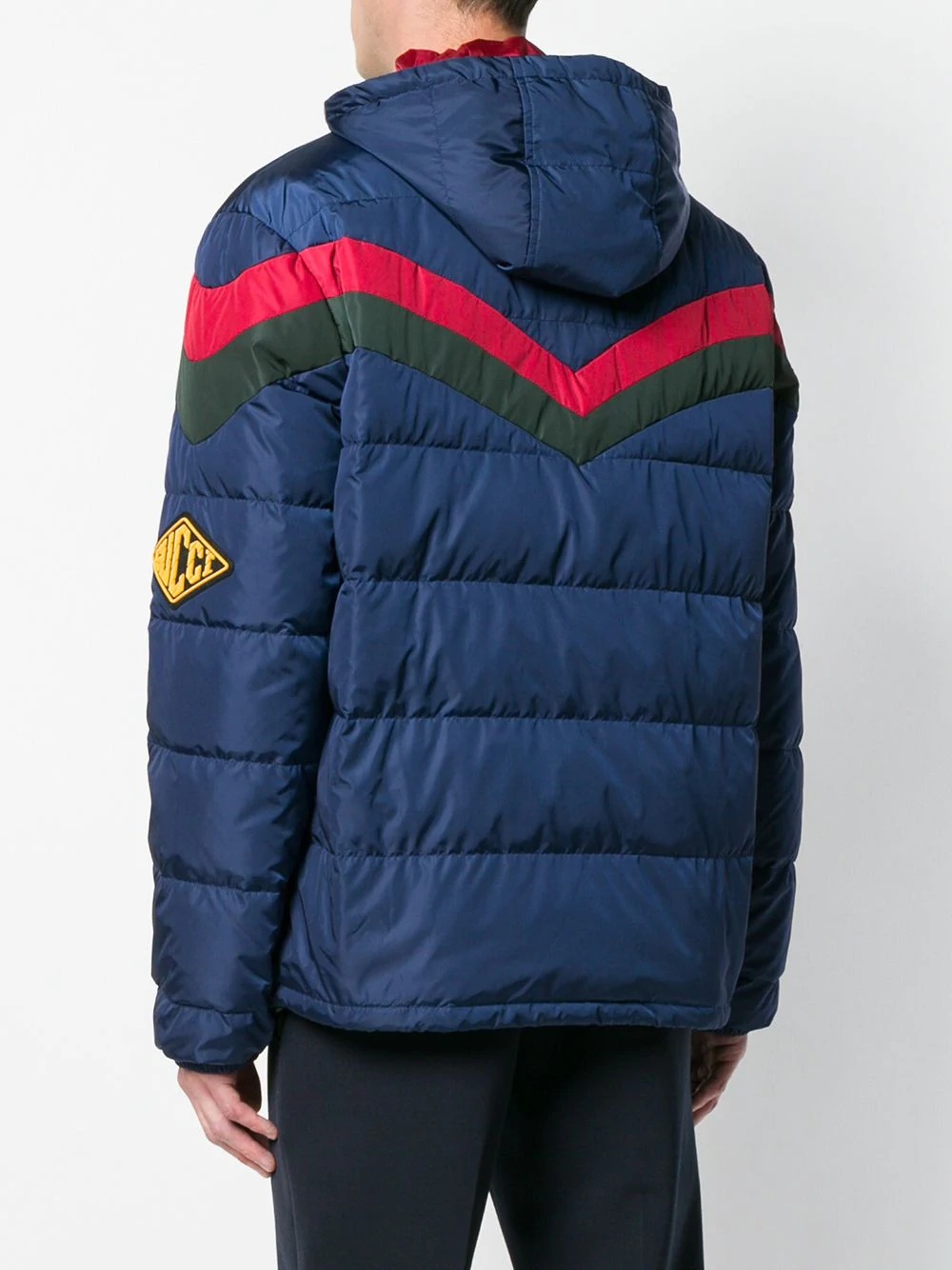 chevron stripe padded jacket - 4