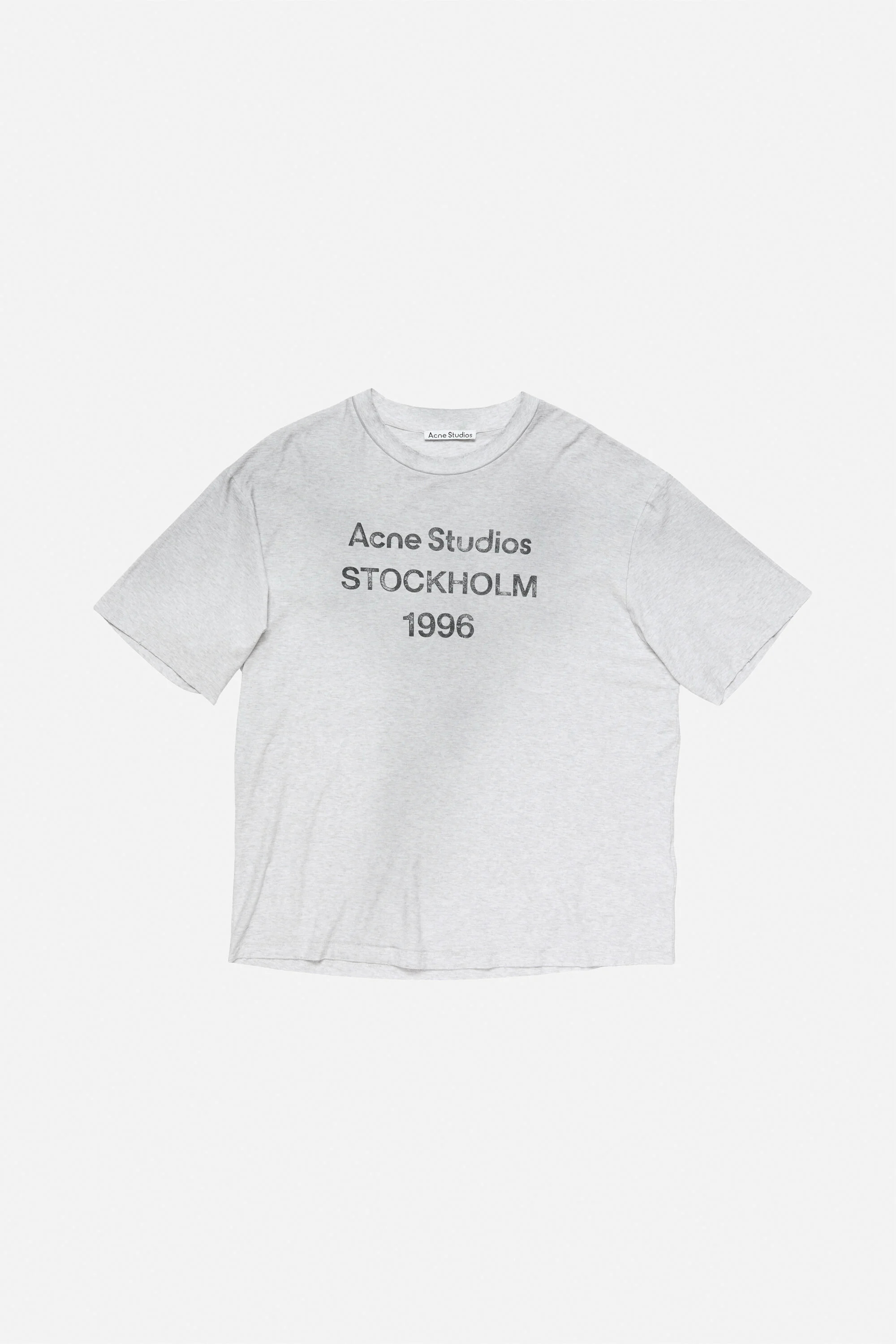 Logo t-shirt - Relaxed unisex fit - Pale Grey Melange - 6