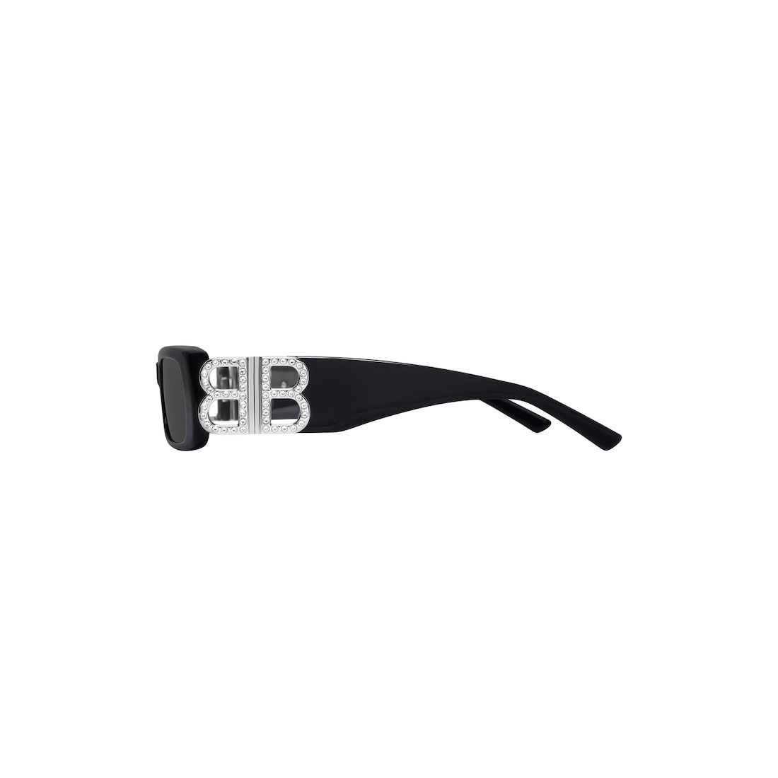 Women's Dynasty Rectangle Sunglasses in Black - 3