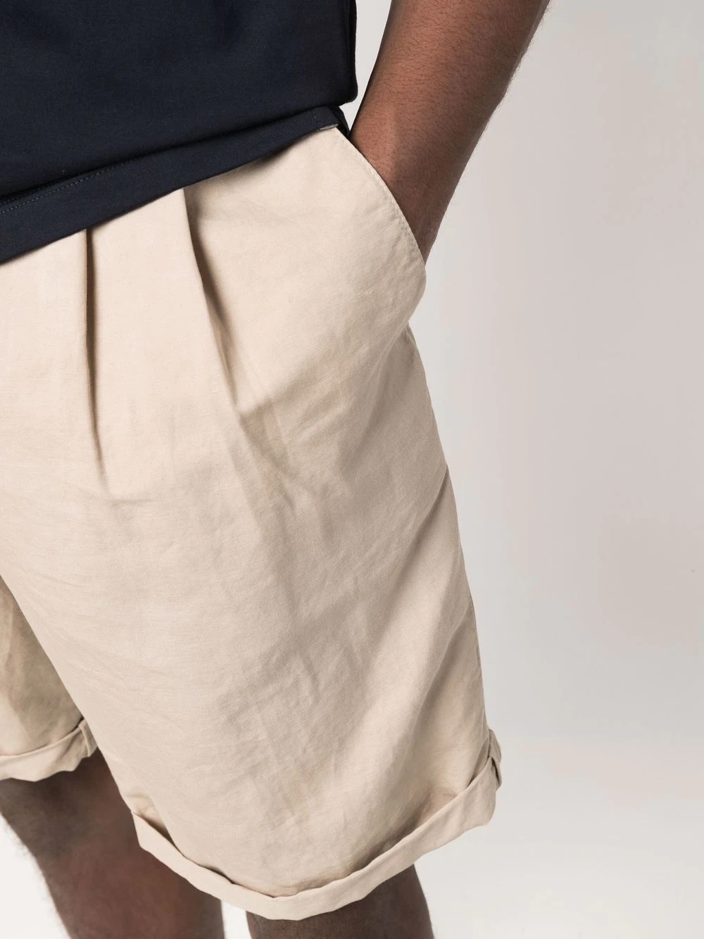 drawstring chino shorts - 5