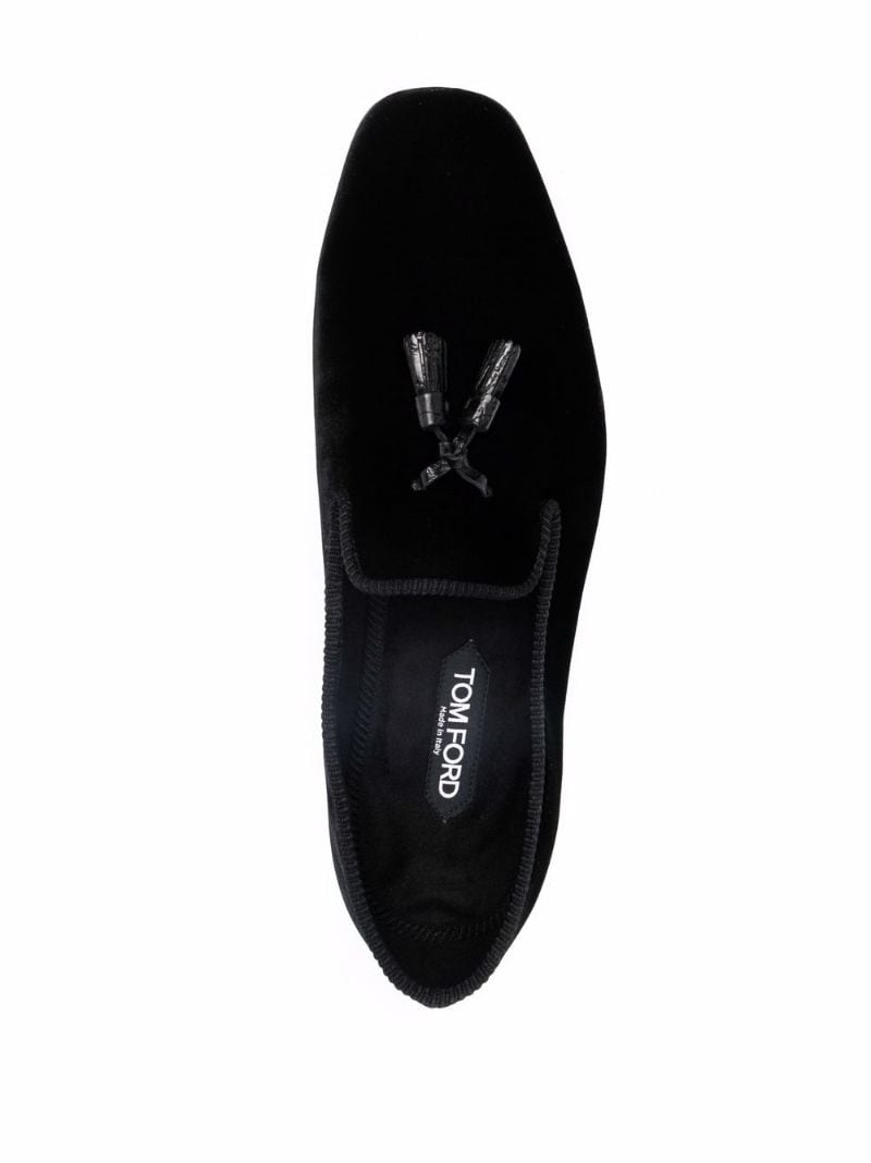 tassel-detail leather loafers - 7