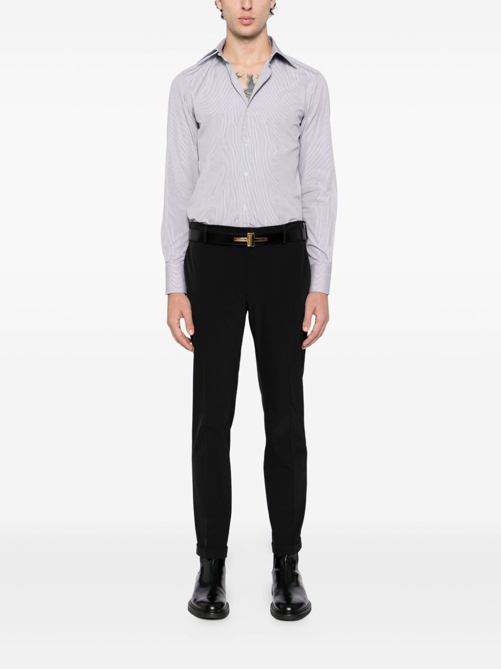 COTTON STRIPED SHIRT - 3