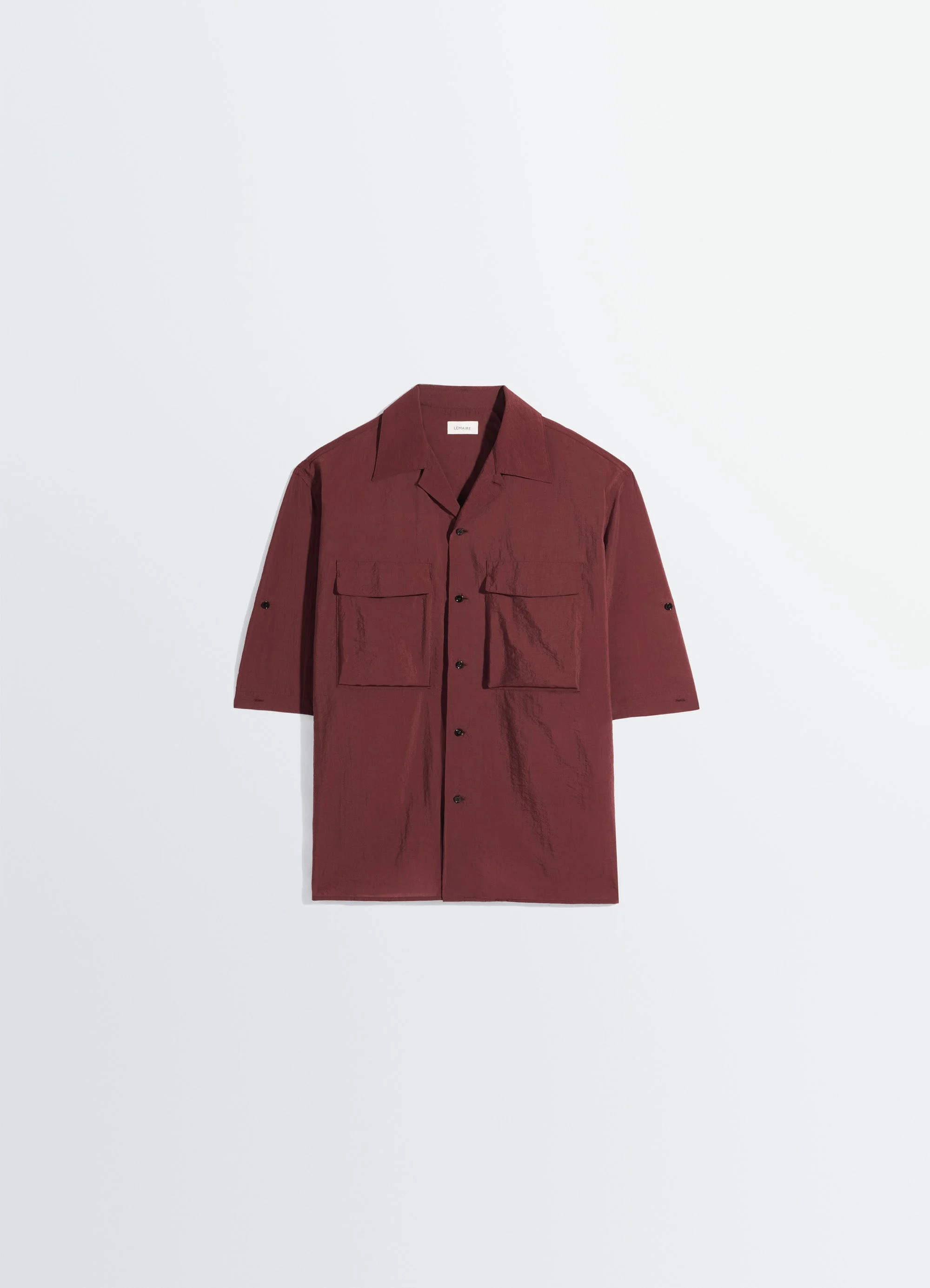 SHORT SLEEVE UTILITY SHIRT IN WASHED TECHNICAL COTTON - 1