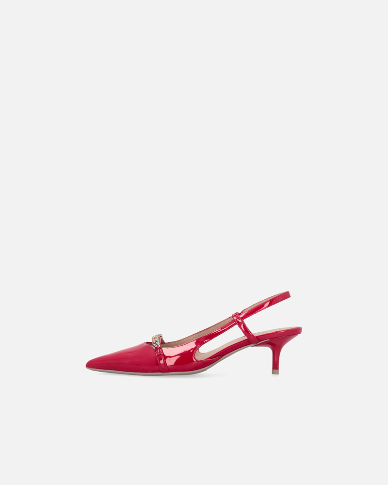 PINKO PATENT POINTED-TOE SLINGBACK PUMPS outlook
