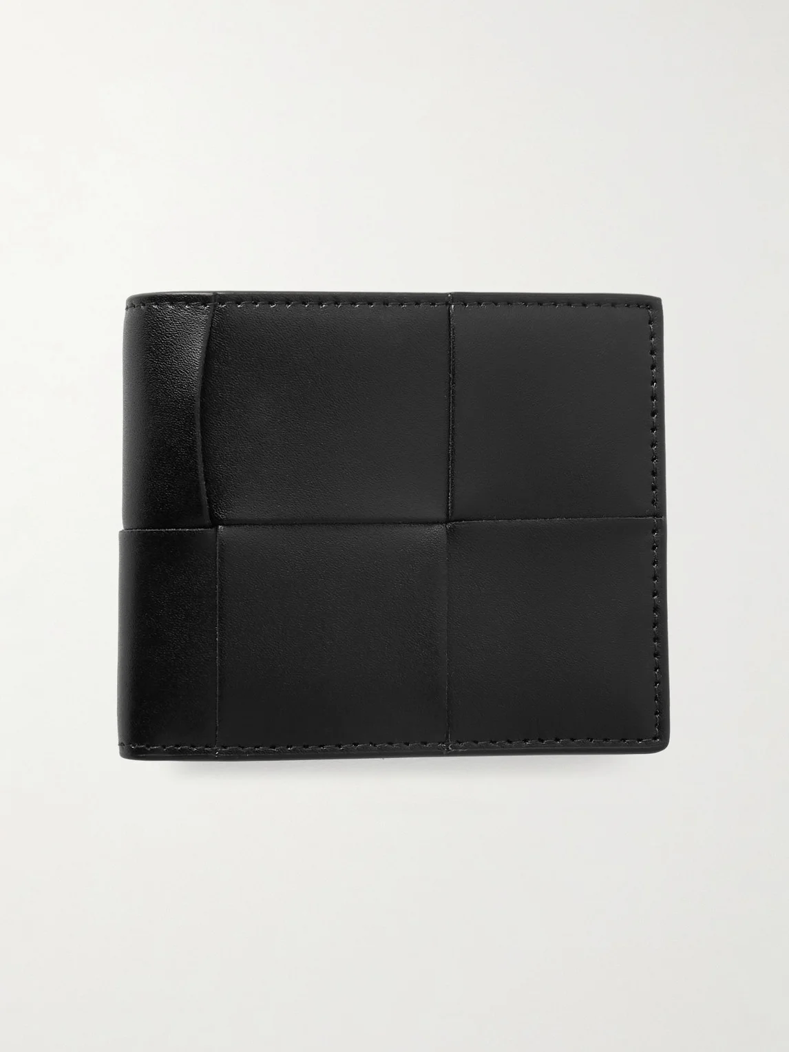 Intrecciato Leather Billfold Wallet - 1