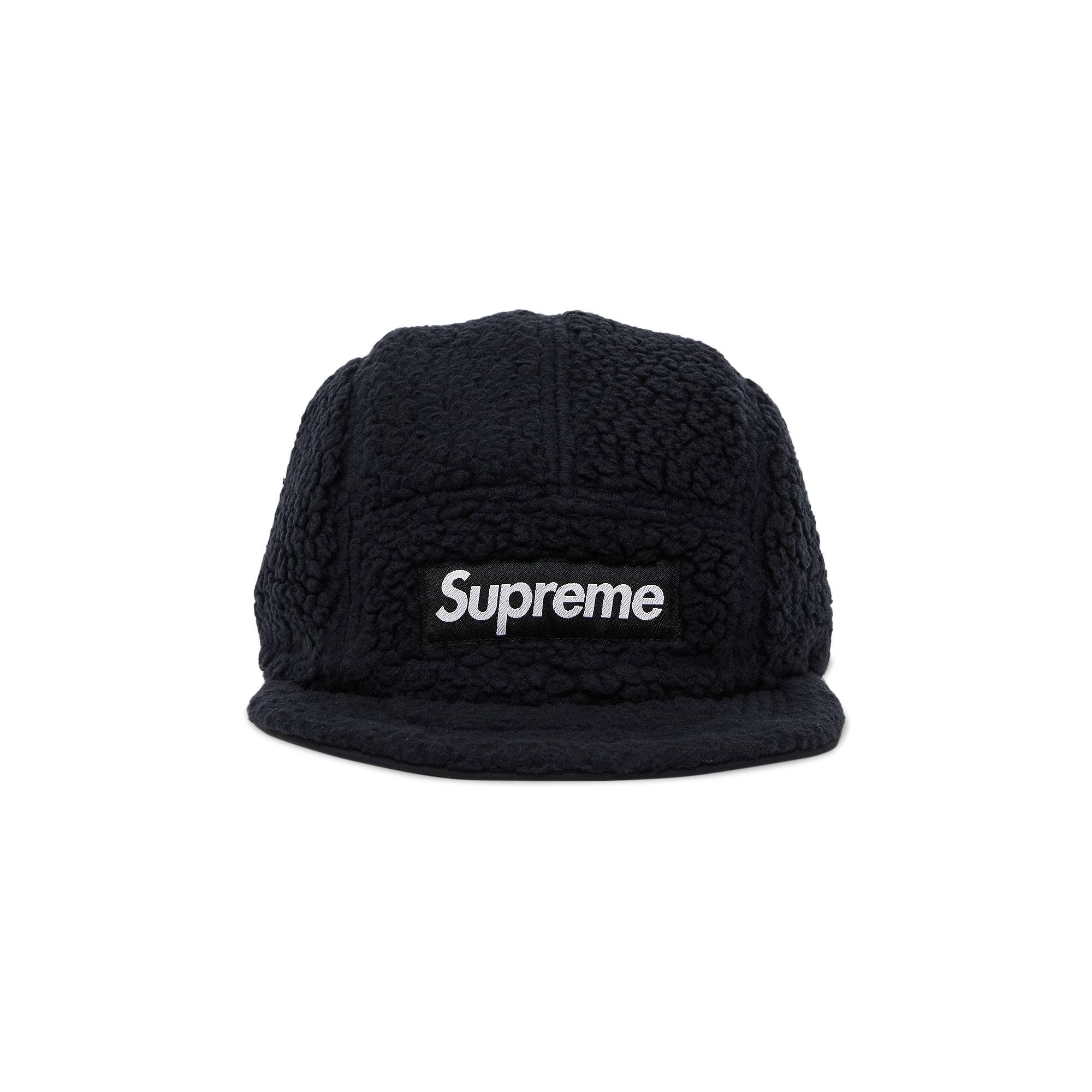 Supreme Polartec Shearling Reversible Camp Cap 'Black' - 5