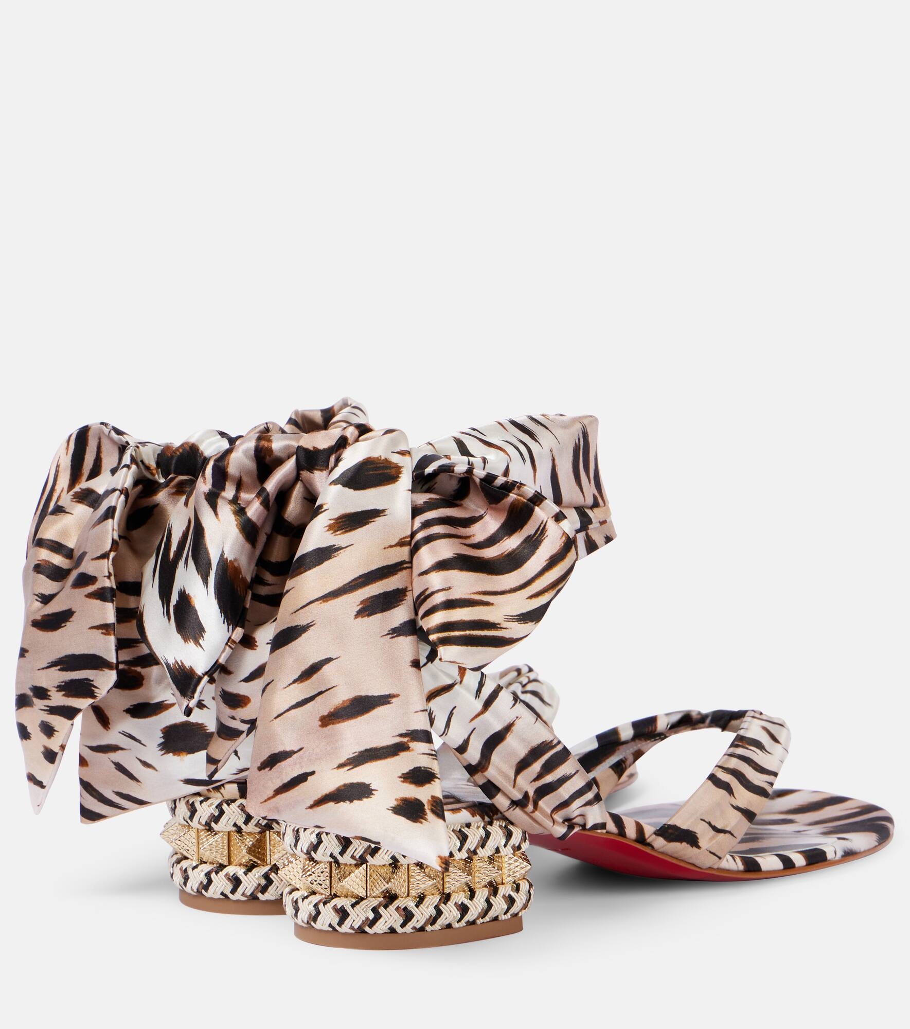 Pyra Du Desert 30 crêpe satin sandals - 2