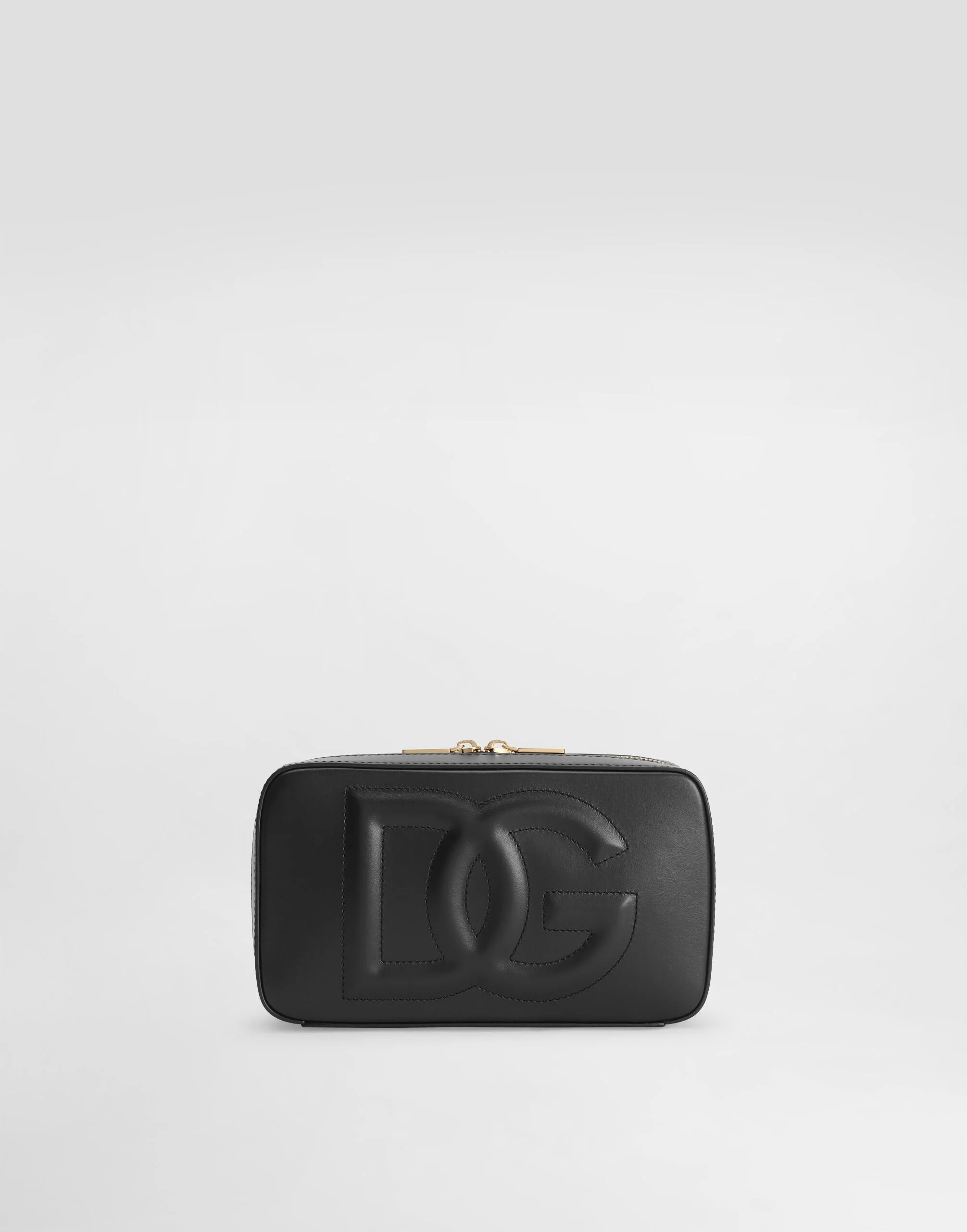 Small calfskin camera bag with logo - 1