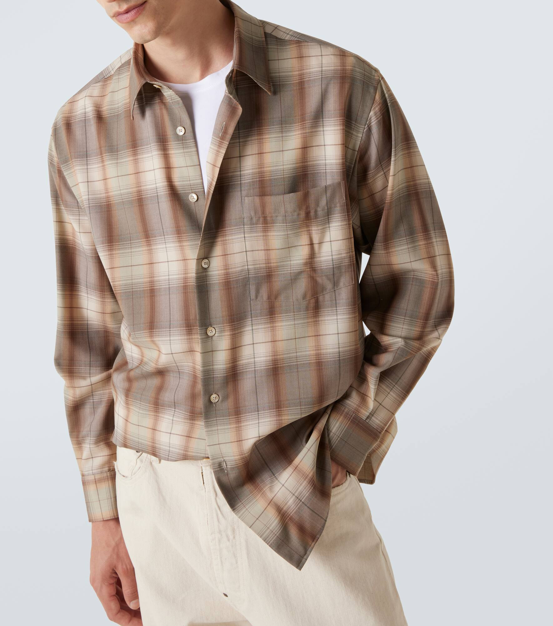 Checked wool shirt - 5