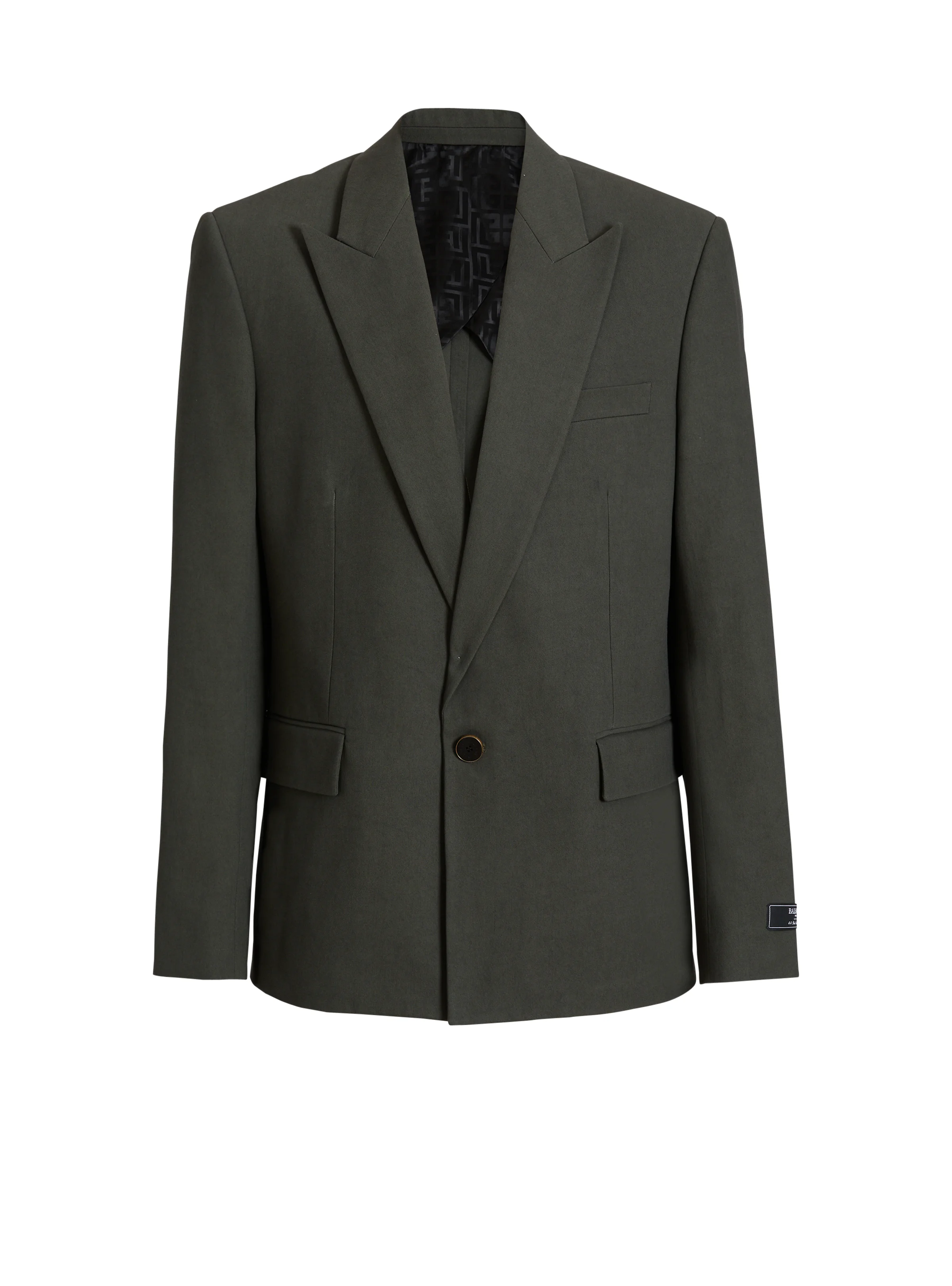 Cotton twill 1-button jacket - 1