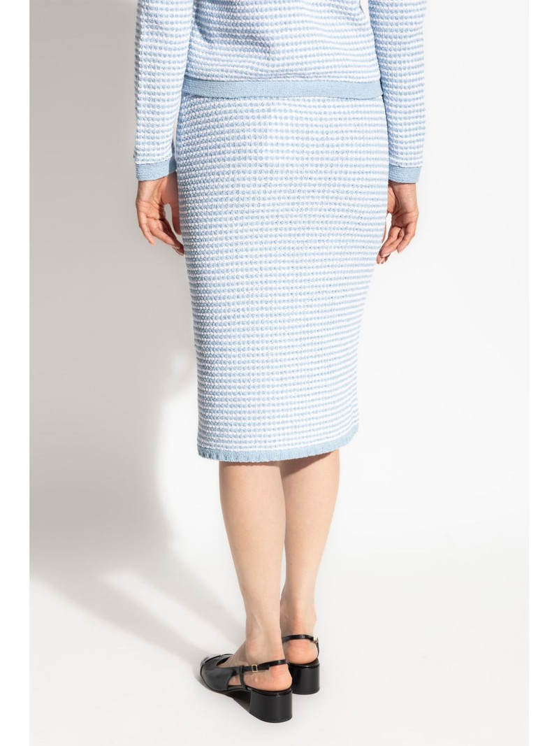 cotton-blend striped skirt 4