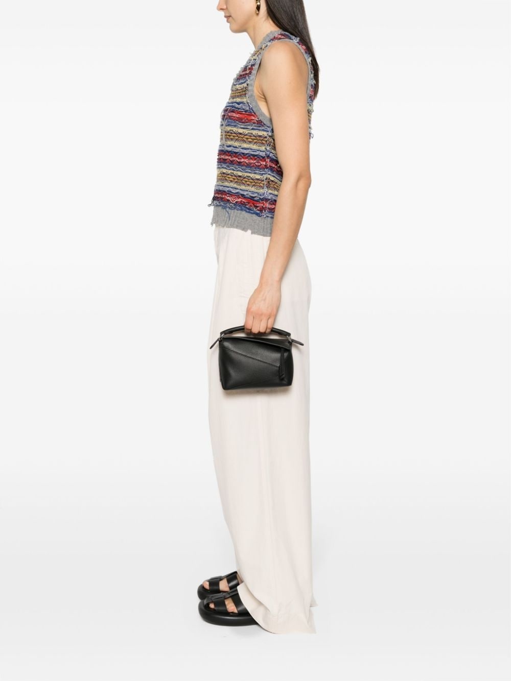 Puzzle leather mini bag - 2