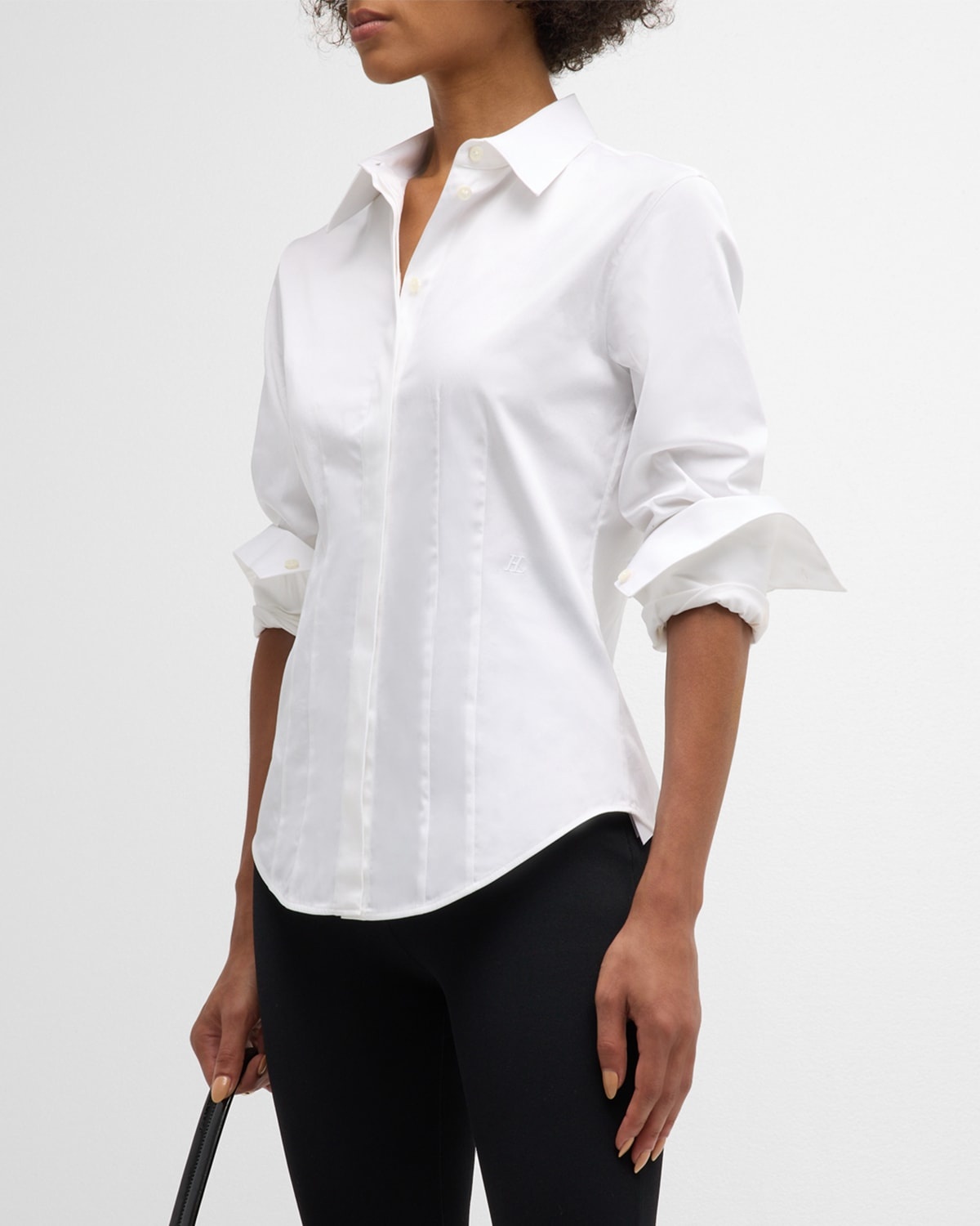 Fitted Button-Front Shirt - 4