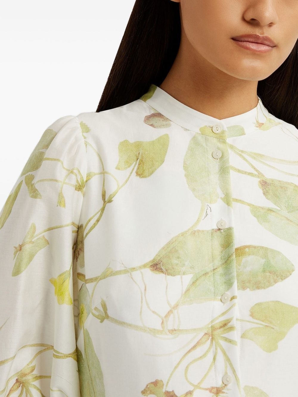 short-sleeve midi dress - 5