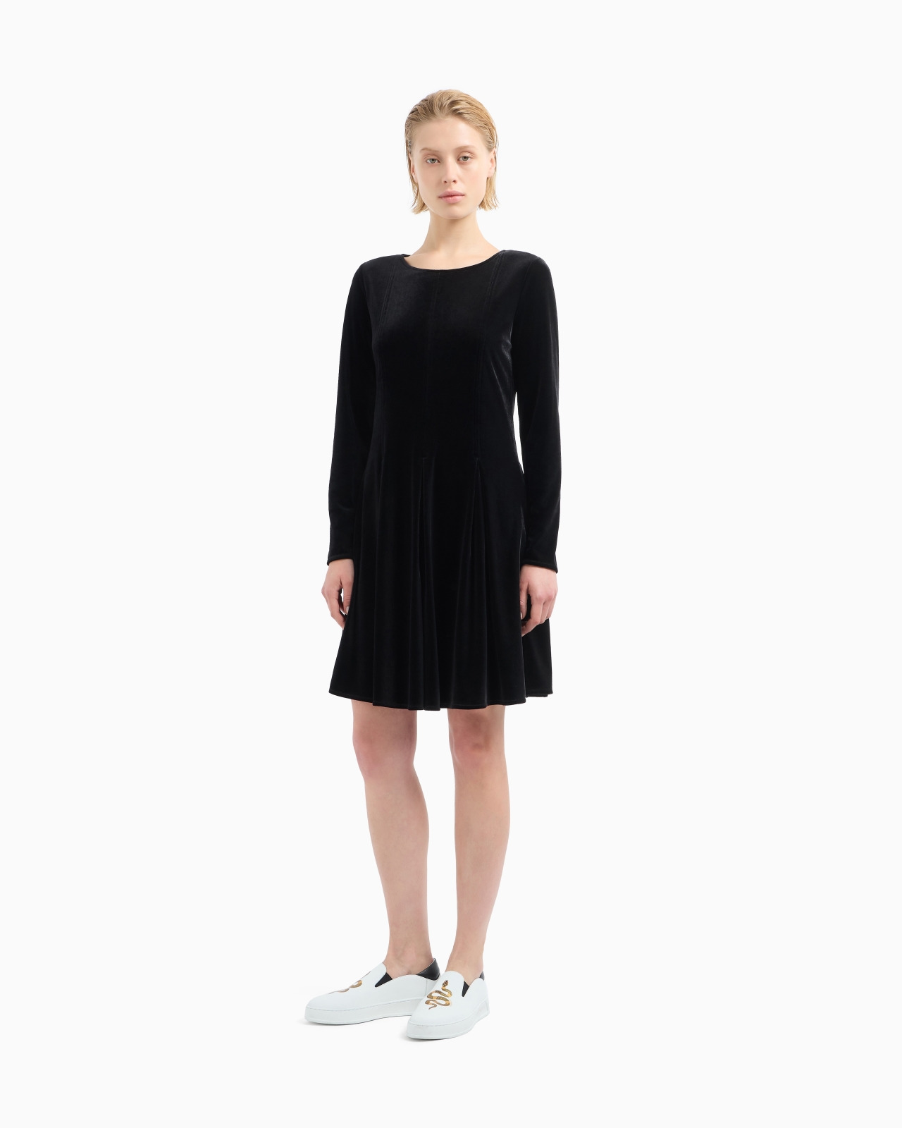 LUNAR NEW YEAR CHENILLE FLARED DRESS - 4