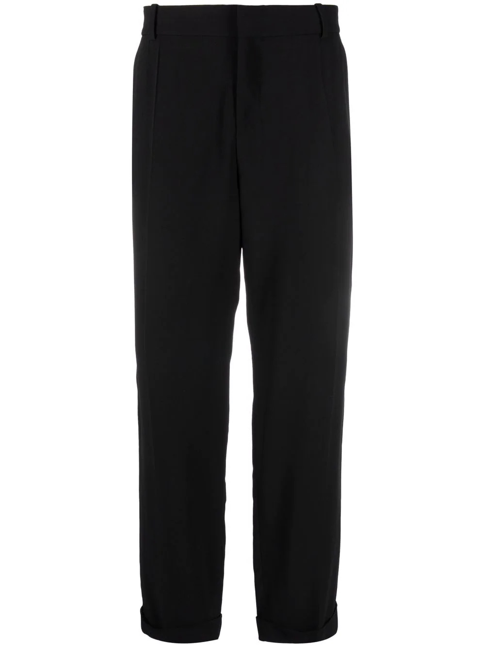 mid-rise straight-leg trousers - 1