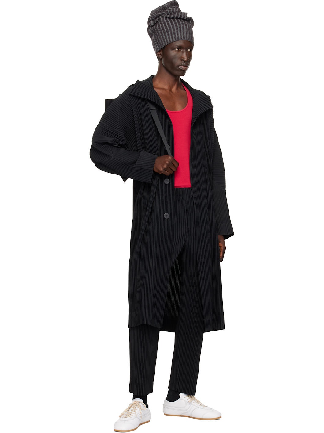 Black Monthly Color November Trousers - 4