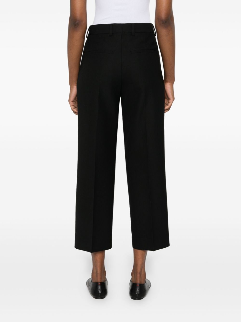 pressed-crease cropped trousers - 4