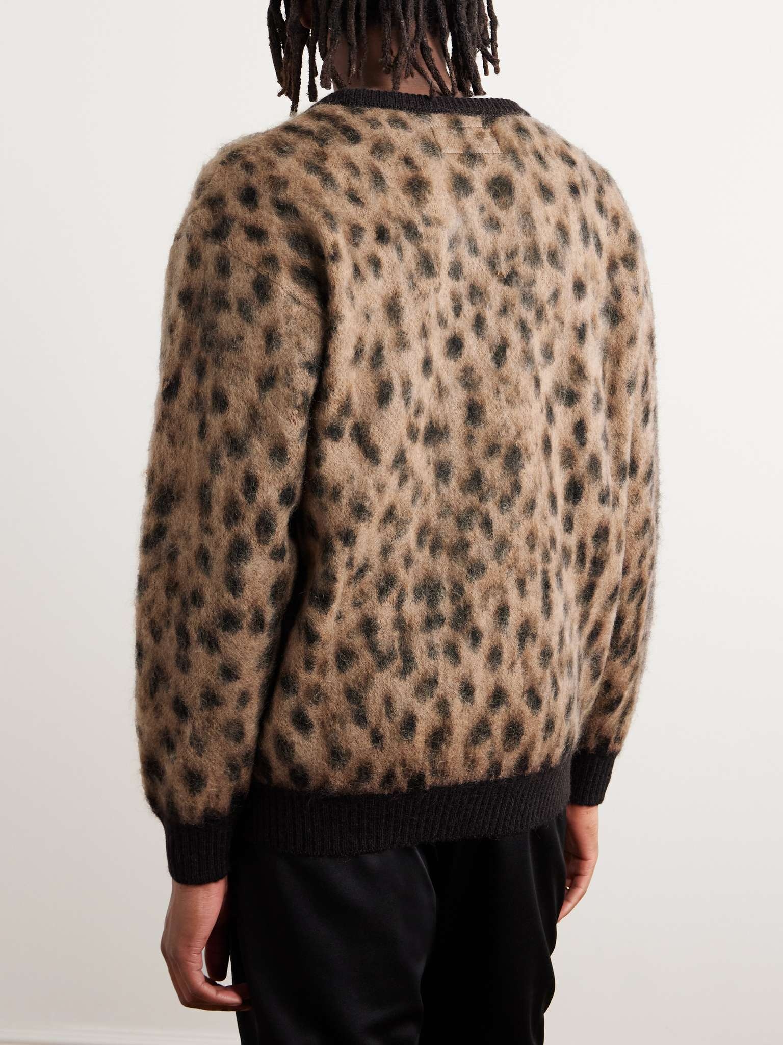 Leopard-Jacquard Knitted Sweater - 4