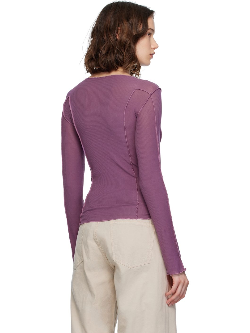 Purple Omato Long Sleeve T-shirt - 3
