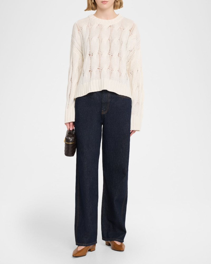 SABLYN Tristan Cable-Knit Cashmere Sweater outlook