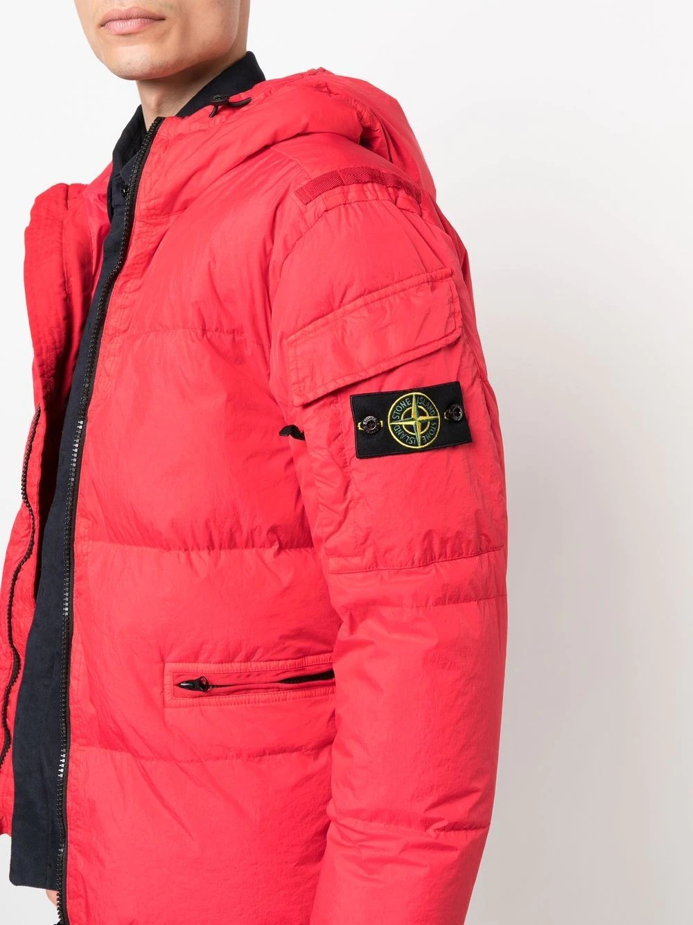 Compass-patch puffer jacket - 5