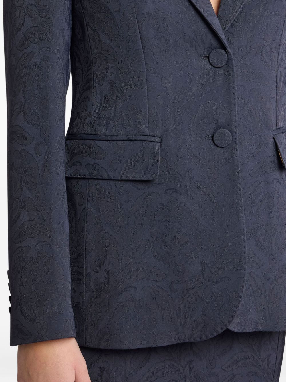 paisley-pattern cady blazer - 4