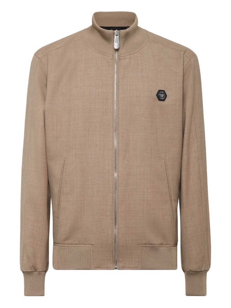 logo-patch jacket 1